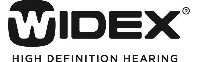 Logo of Widex.